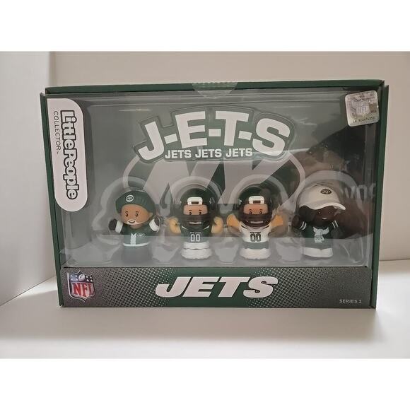 New York Jets Fisher Price Little People Collector NFL - New York Jets 4-Pack - Picture 6 of 10